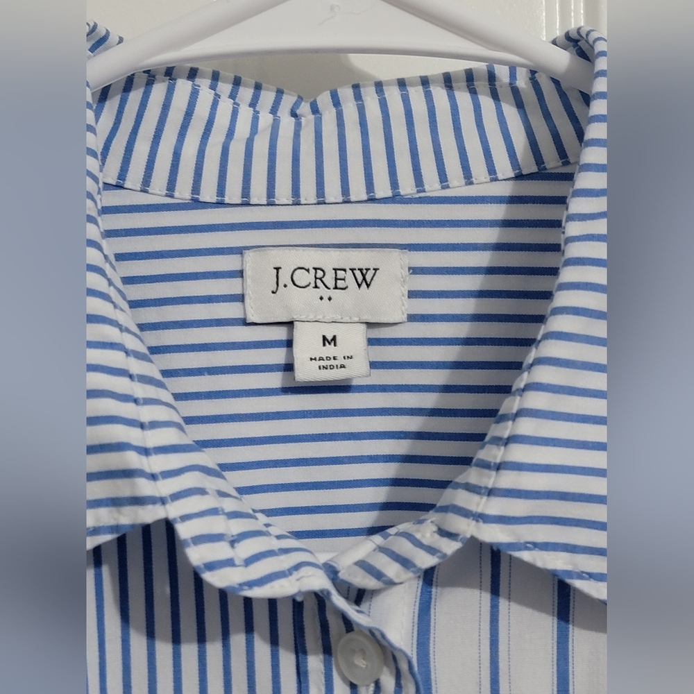 Striped cotton-blend poplin shirt in signature fit, M - Picture 4 of 5
